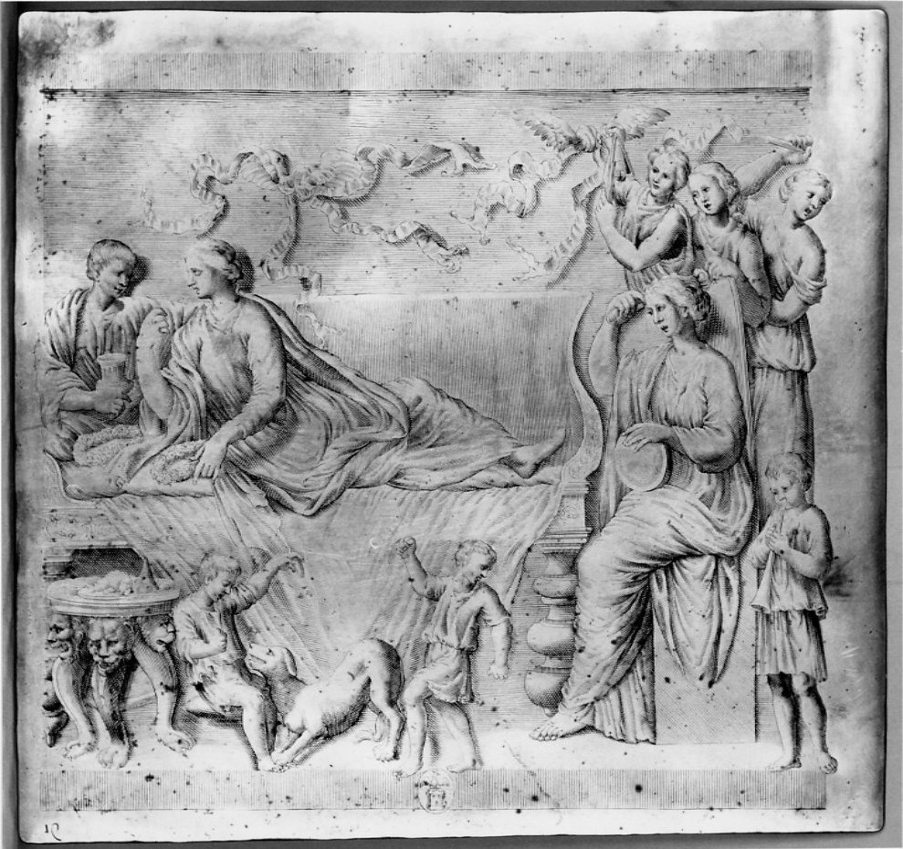 banchetto di nozze (matrice, serie) di Regnard Valerien (sec. XVII)