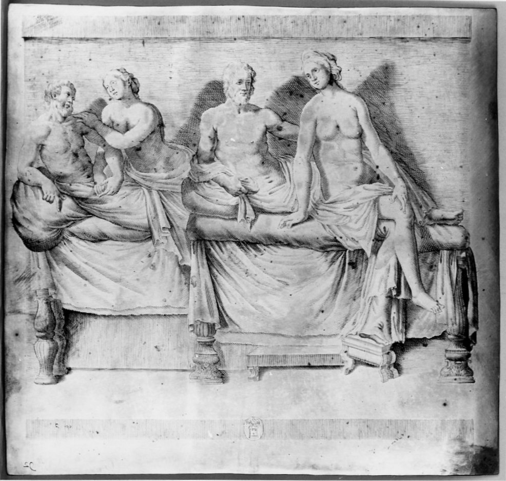 banchetto di nozze (matrice, serie) di Regnard Valerien (sec. XVII)