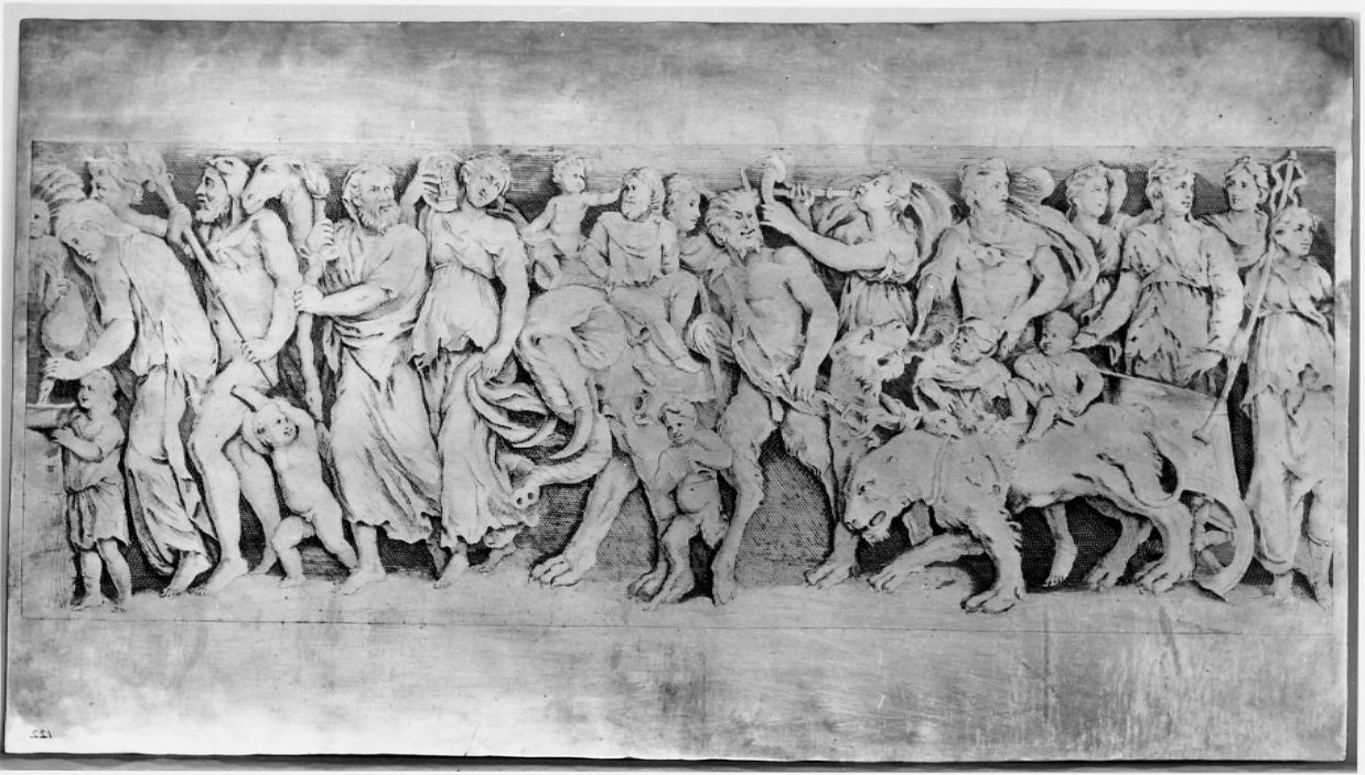 trionfo di Bacco e Arianna (matrice, serie) di La Dame Gabriel, Podestà Giovanni Andrea (sec. XVII)