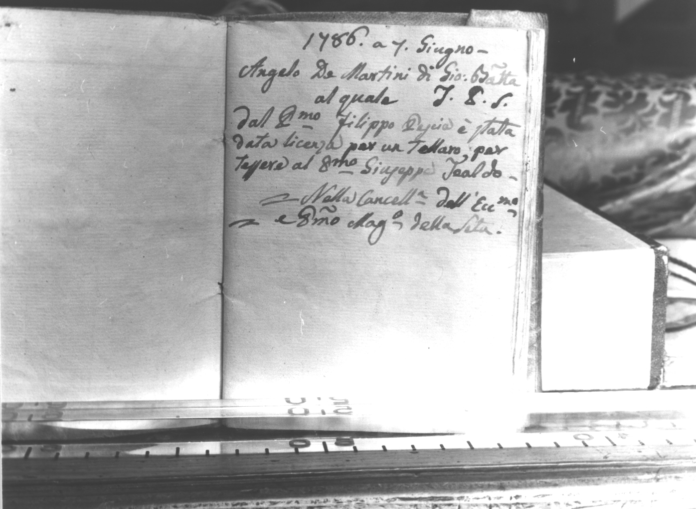 libro di De Martini A. di Giobatta (tessitore) (1786-1811)