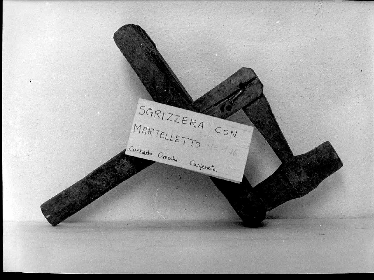 raganella, strumenti - bottega ligure (sec. XIX fine)