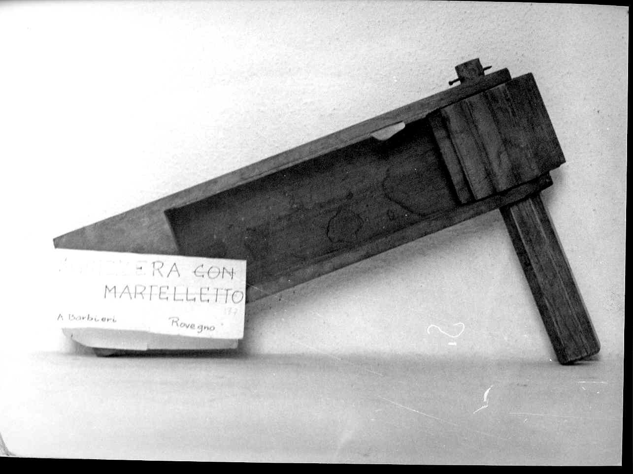 raganella, strumenti - bottega ligure (sec. XX inizio)