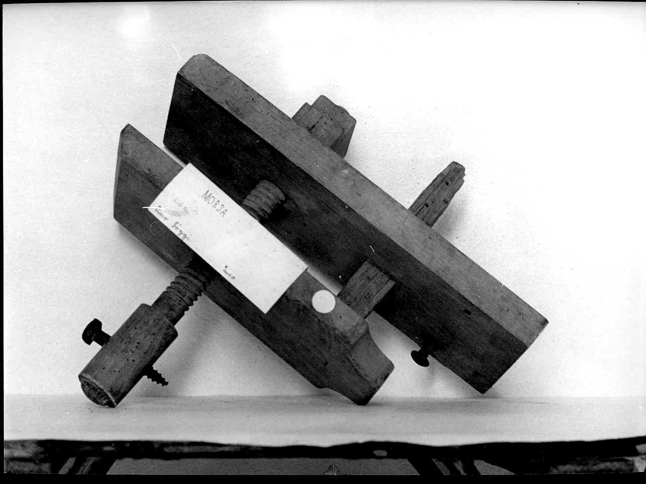 morsa, attrezzi - bottega ligure (sec. XX inizio)