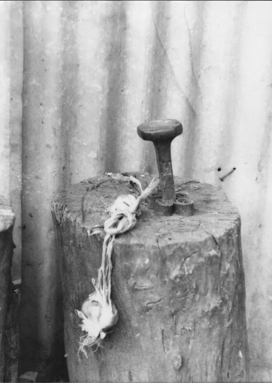 incudine da falce, incudini "a piede incastrato", attrezzi agricoli - Castelnuovo Magra (sec. XX)