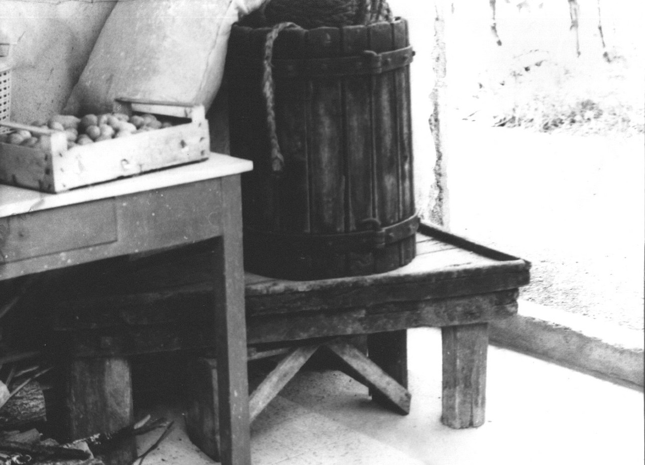 torchio, torchi da vino, strumenti per la vinificazione - Ortonovo (sec. XX)