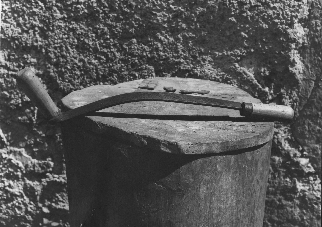 coltello a petto, utensili per la lavorazione del legno - Valbrevenna (sec. XIX)