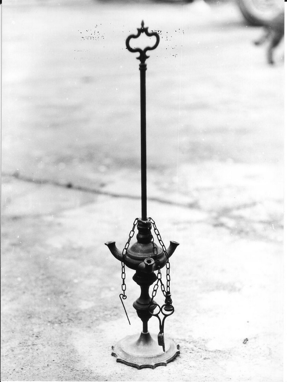 lume a olio - produzione (sec. XIX)