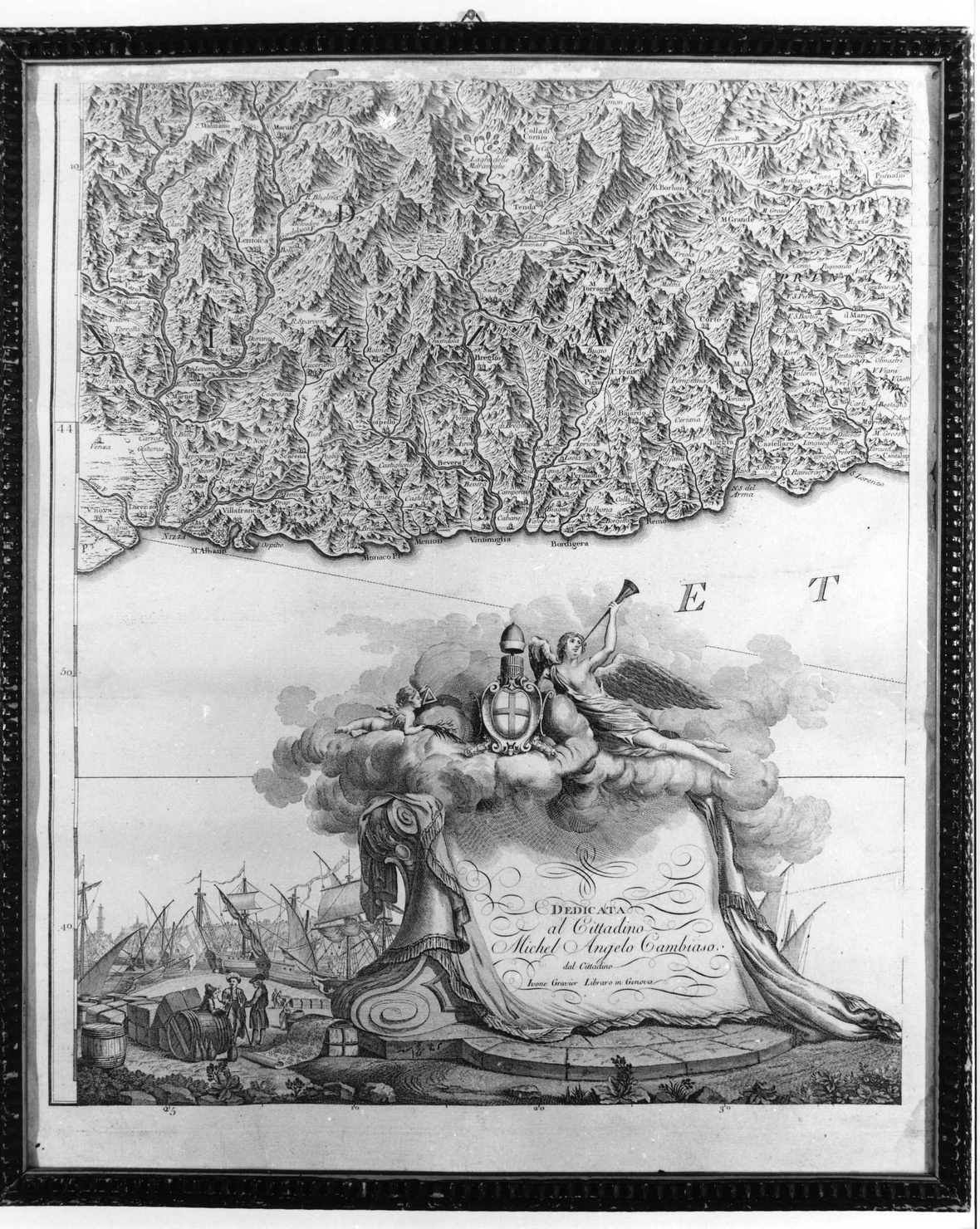 carta geografica (stampa) - ambito italiano (secc. XVIII/ XIX)