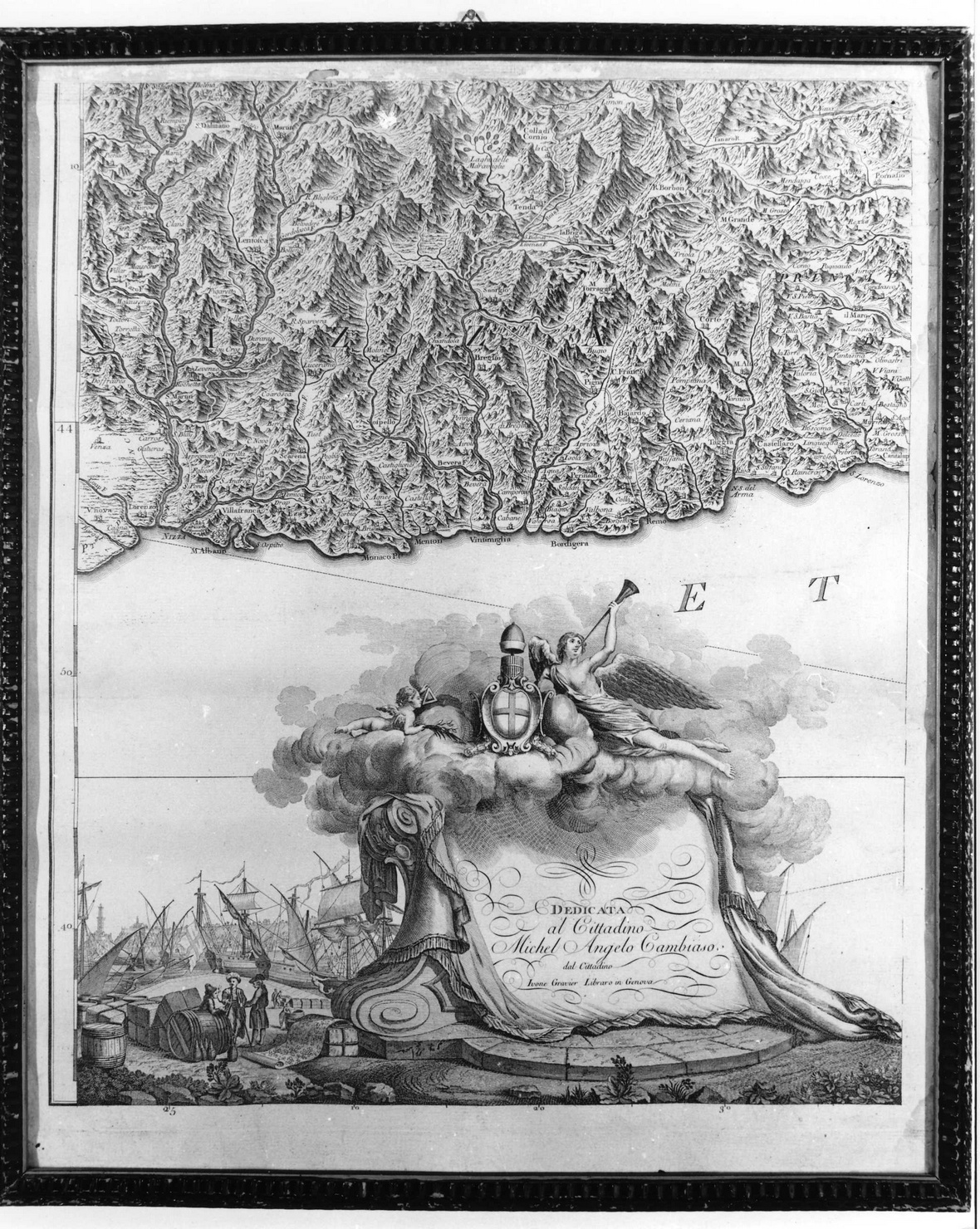 carta geografica (stampa) - ambito italiano (secc. XVIII/ XIX)