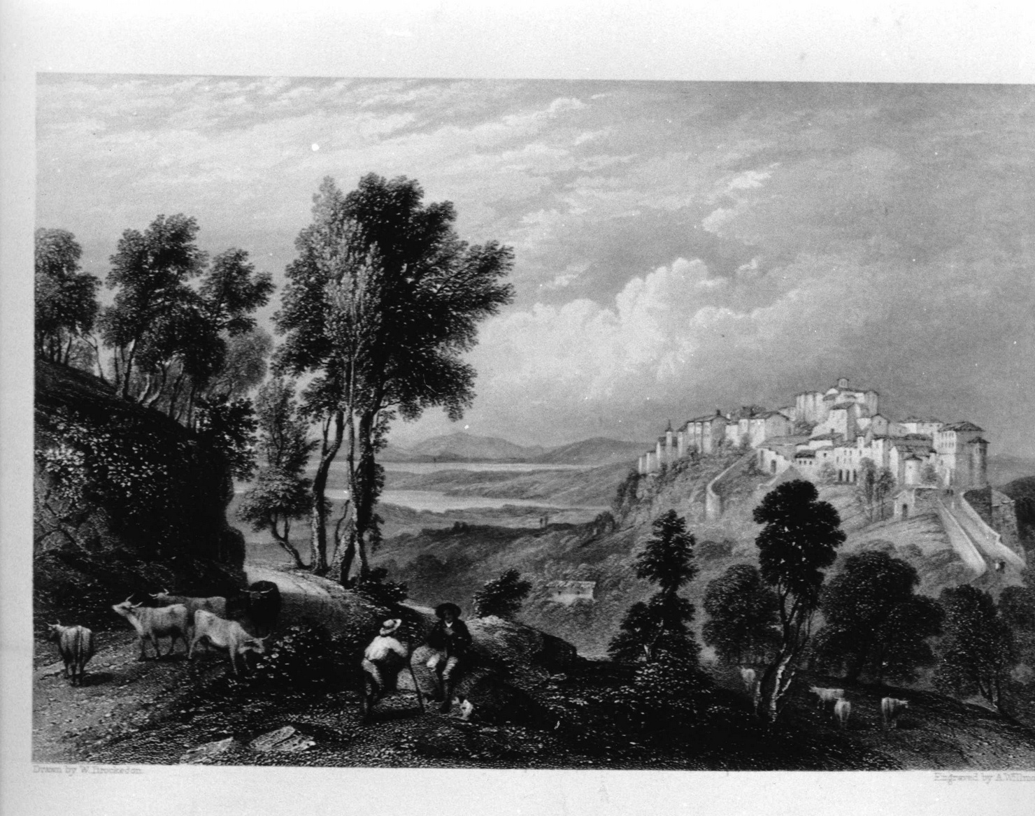 paesaggio (stampa) di Brockedon William, Willmore Arthur (secondo quarto sec. XIX)