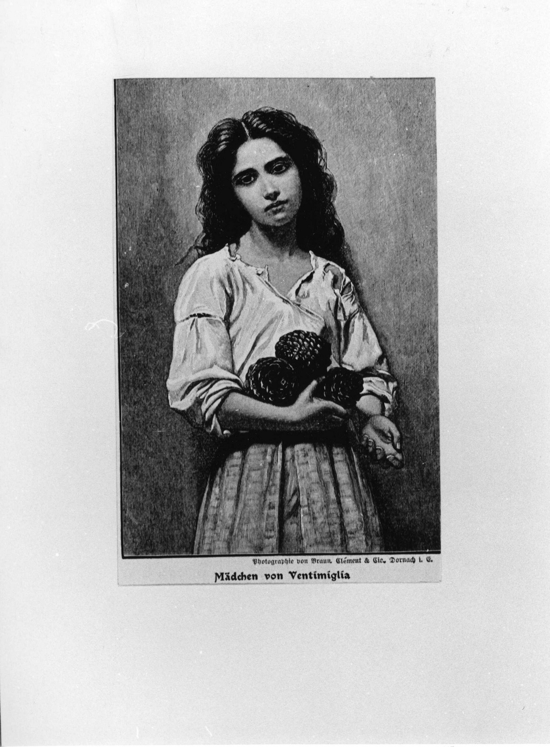 figura femminile (stampa) di Braun Clement (fine/inizio secc. XIX/ XX)