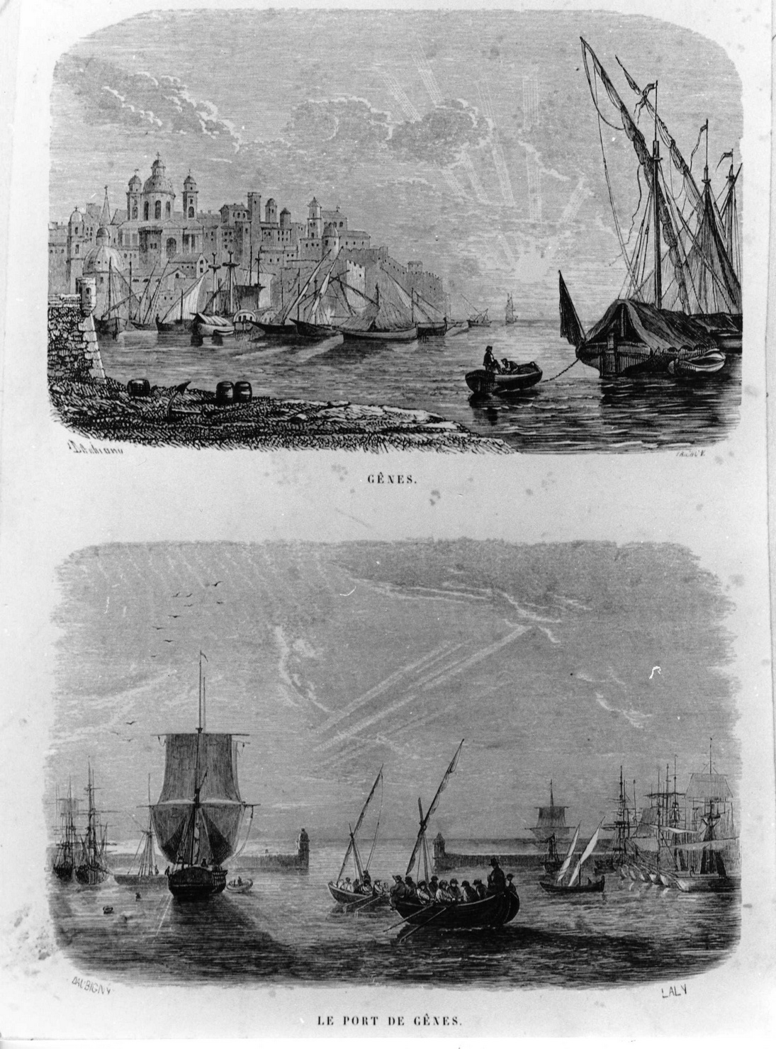 paesaggio (stampa) di Aubigny d', Richon (prima metà sec. XIX)