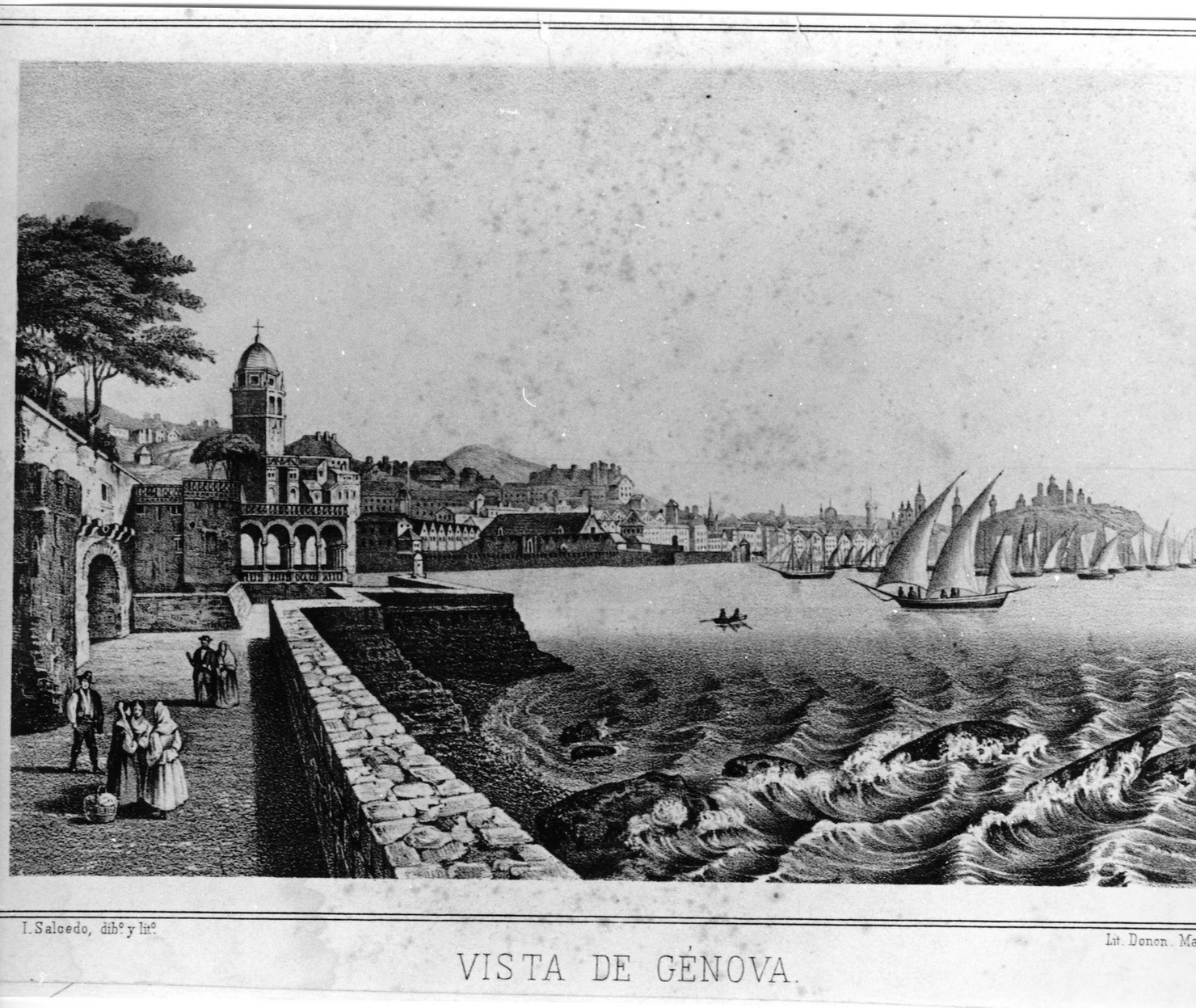 paesaggio (stampa) di Salcedo I (prima metà sec. XIX)