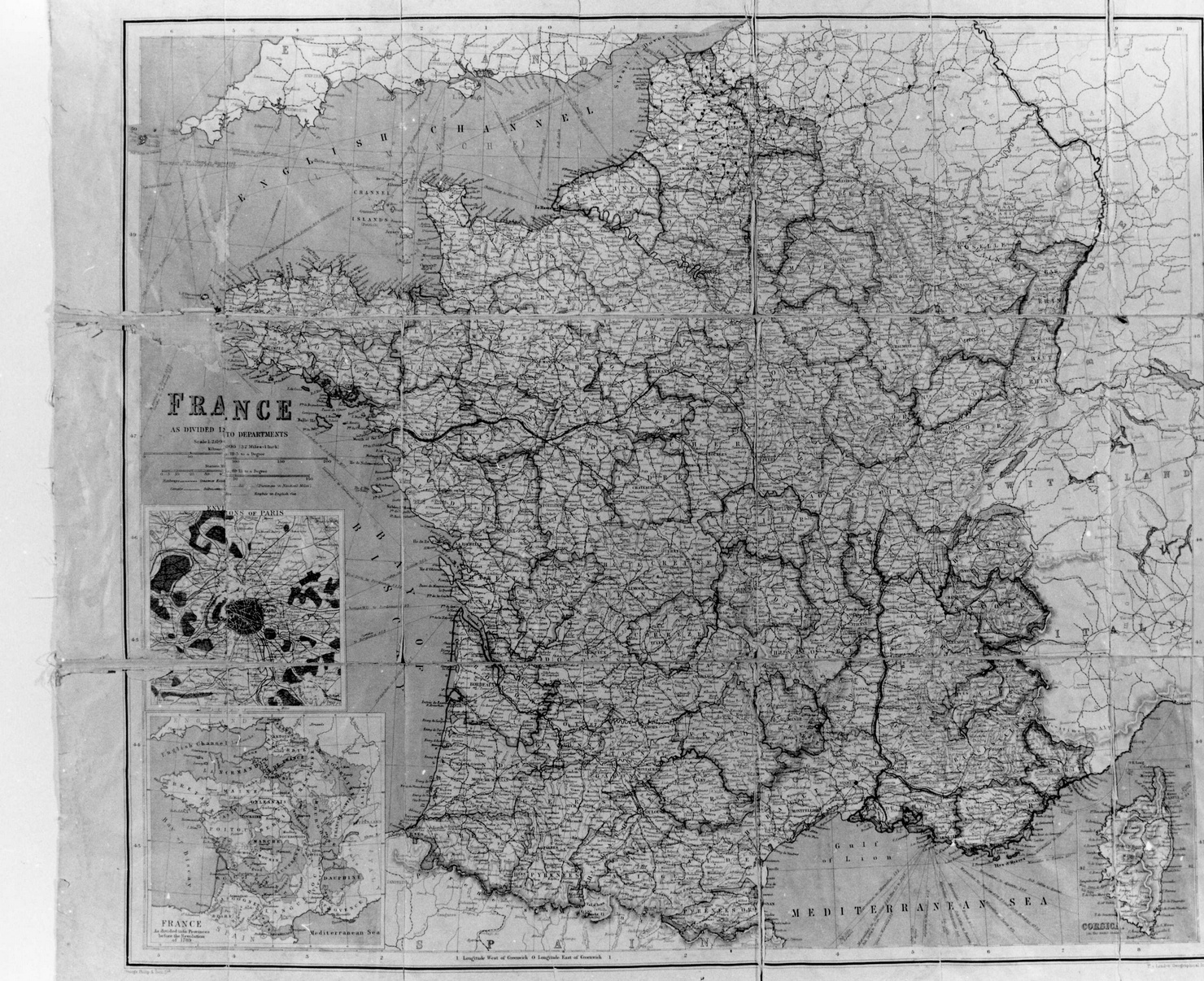 carta geografica (stampa a colori) di Philip George (fine/inizio secc. XIX/ XX)