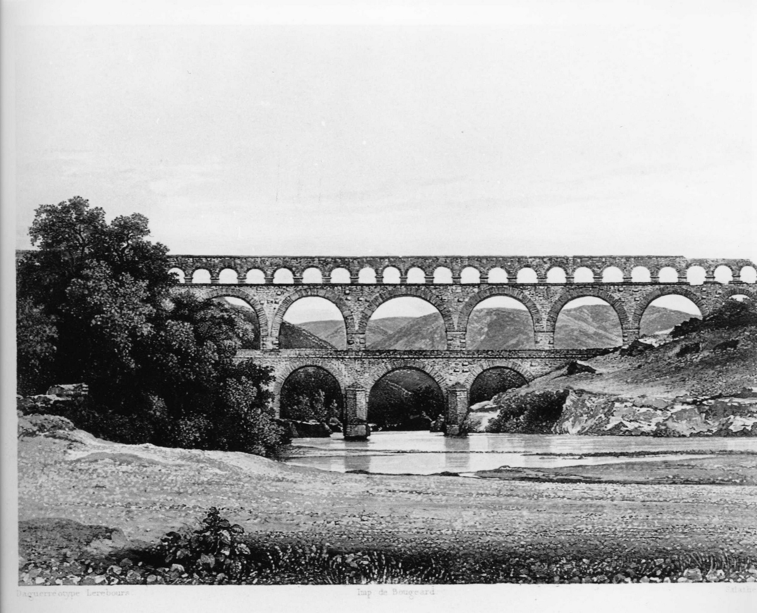 paesaggio (stampa) di Lerebours N. P, Salathé Friedrich (metà sec. XIX)