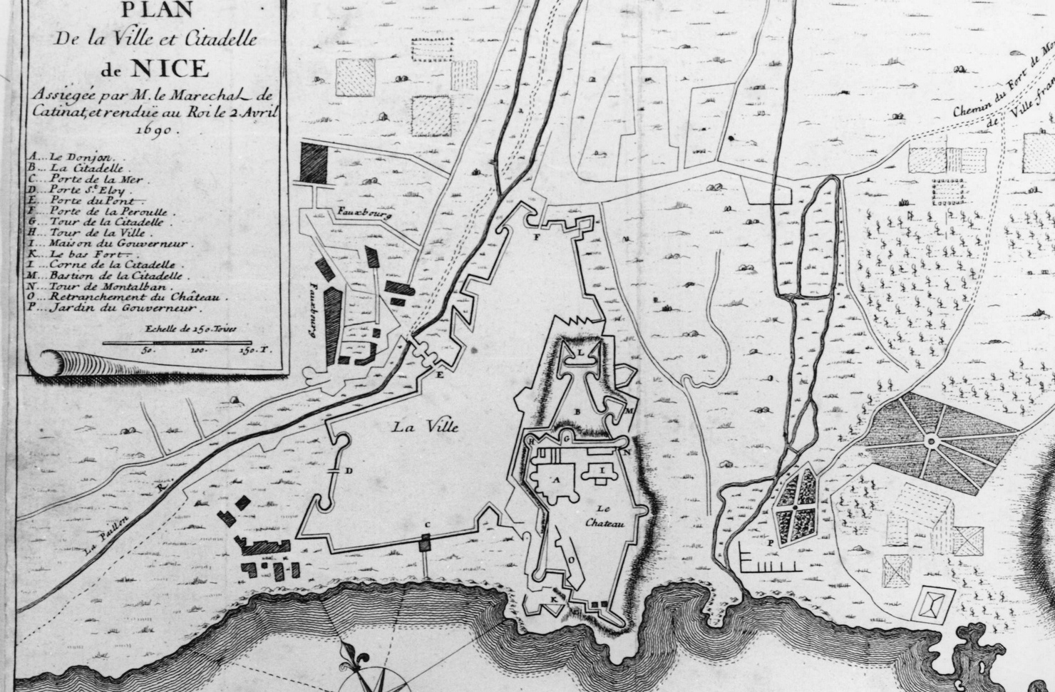 carta geografica (stampa) - ambito francese (fine sec. XVII)