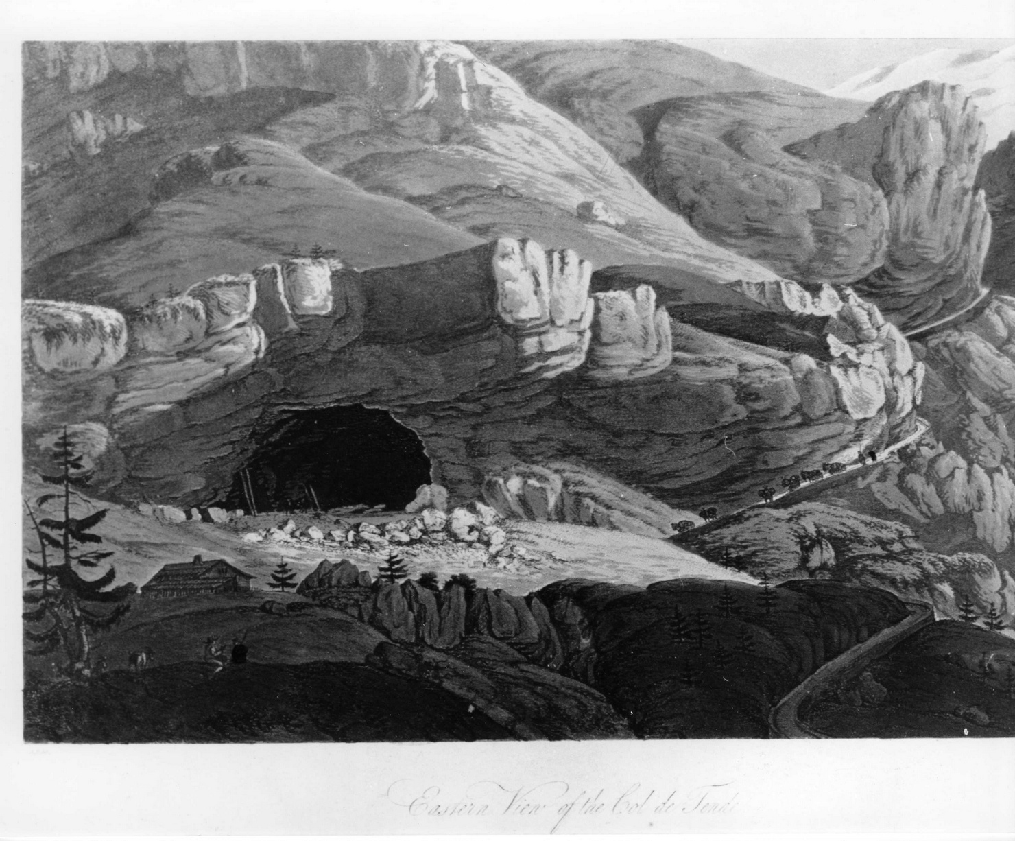 paesaggio (stampa a colori) di Beaumont Jean Francois, Apostool Cornelis (sec. XVIII)