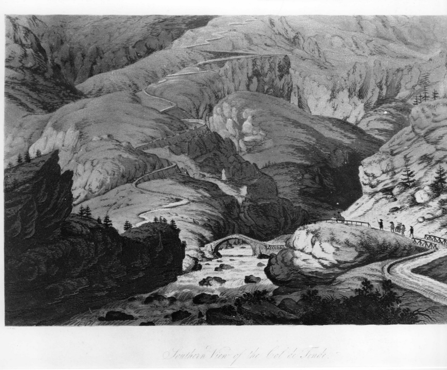 paesaggio (stampa a colori) di Beaumont Jean Francois, Apostool Cornelis (sec. XVIII)