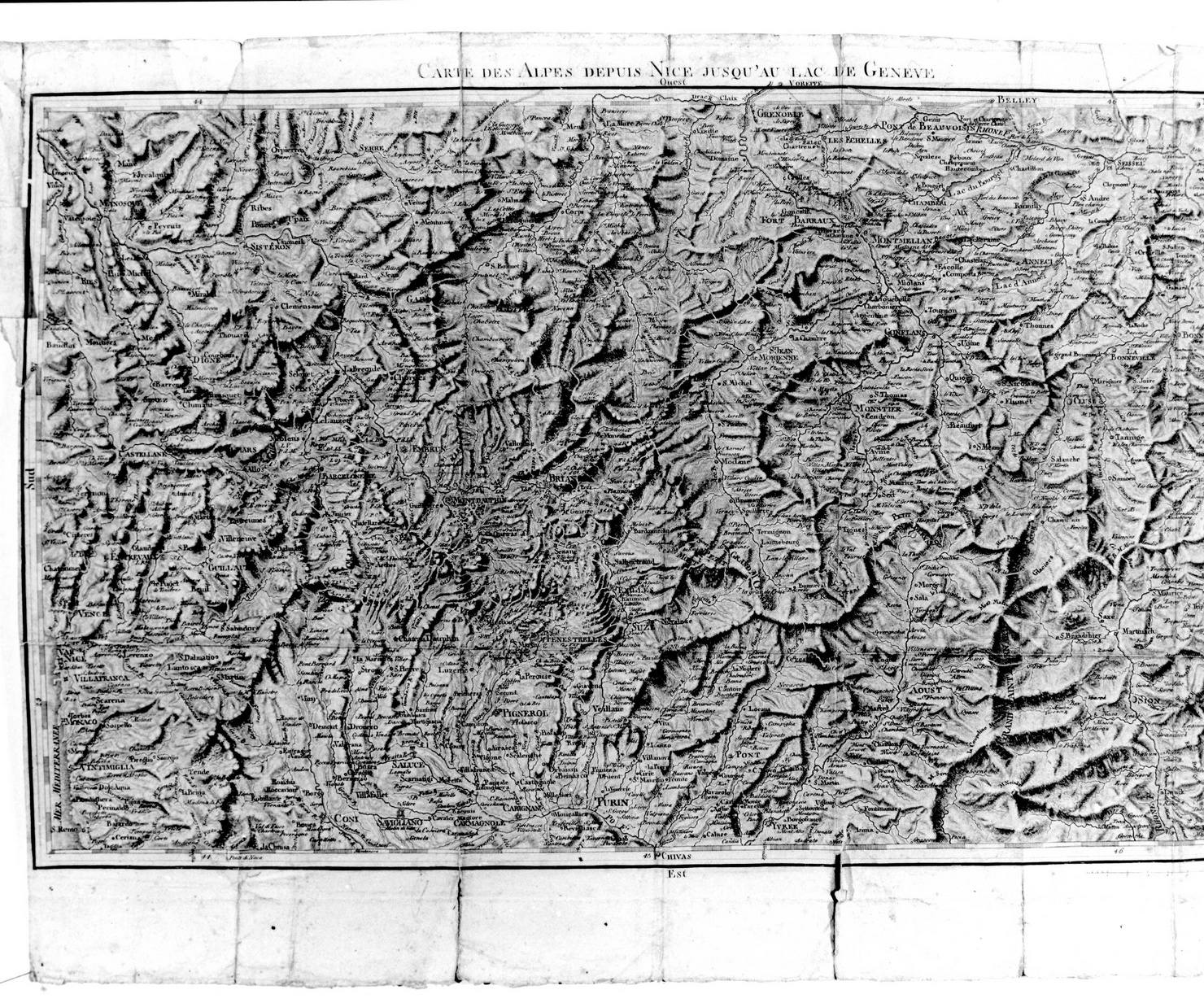 carta geografica (stampa) - ambito francese (prima metà, prima metà sec. XIX, sec. XIX)