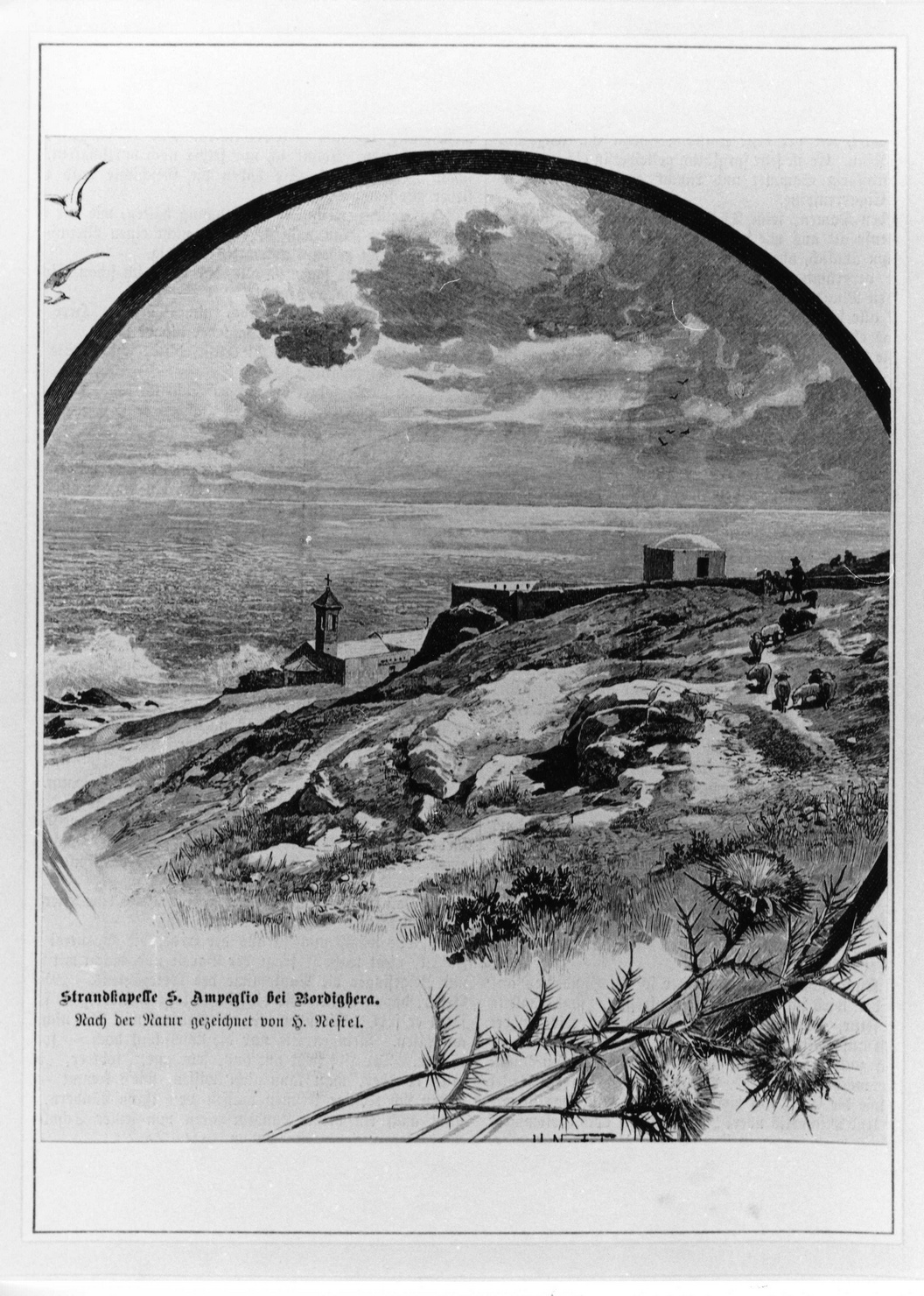 paesaggio (stampa) di Nestel Hermann (sec. XIX)