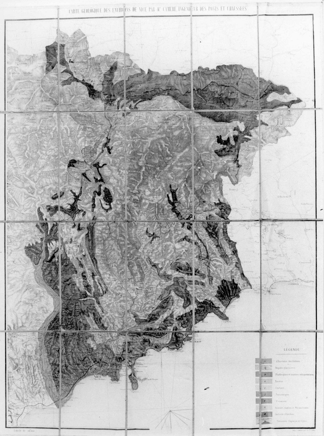 carta geografica (stampa a colori) di Camere (ultimo quarto sec. XIX)