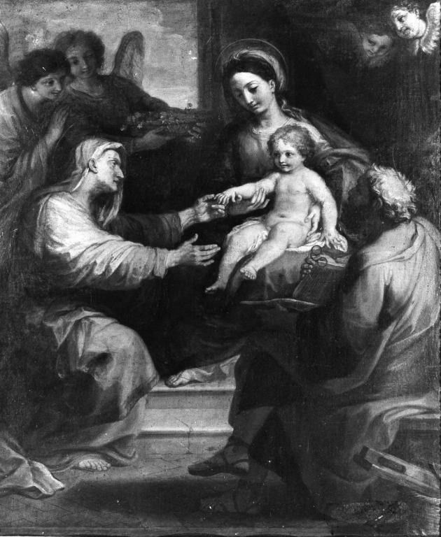 Sacra Famiglia (dipinto) di Maratta Carlo (scuola) (fine/inizio secc. XVII/ XVIII)