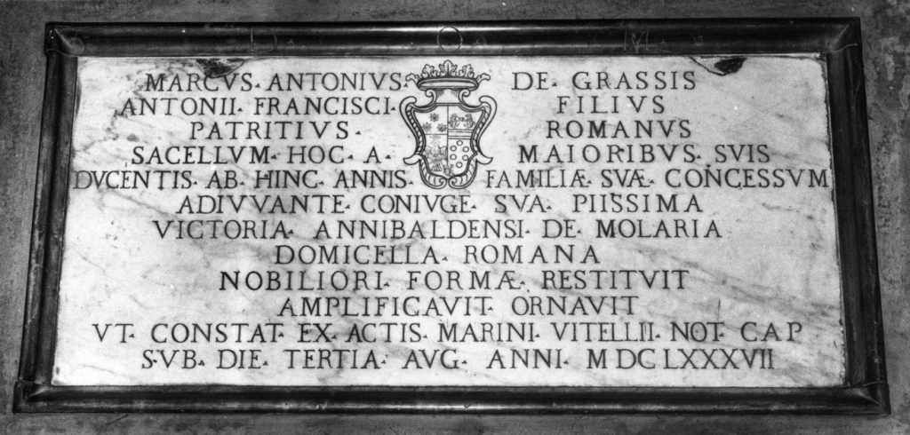 lapide commemorativa - ambito romano (sec. XVII)