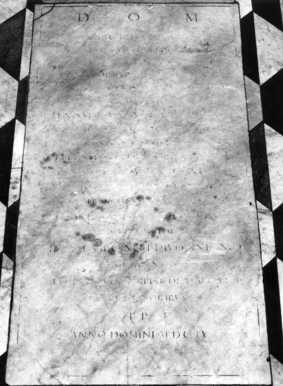 lapide tombale - ambito romano (sec. XVII)