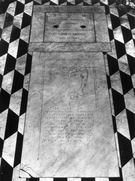 lapide tombale - ambito romano (sec. XVII)