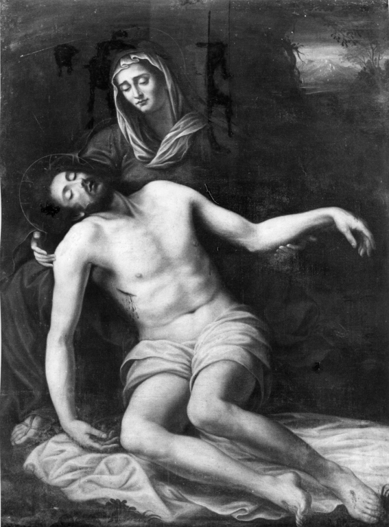 pieta' (dipinto) di Gagliardi Bernardino (sec. XVII)