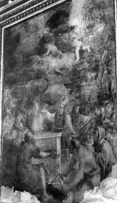 sacrificio di Aronne (dipinto) di Courtois Guillaume detto Borgognone (sec. XVII)