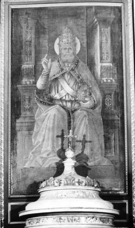 san Marco papa (dipinto) di Melozzo da Forlì (sec. XV)