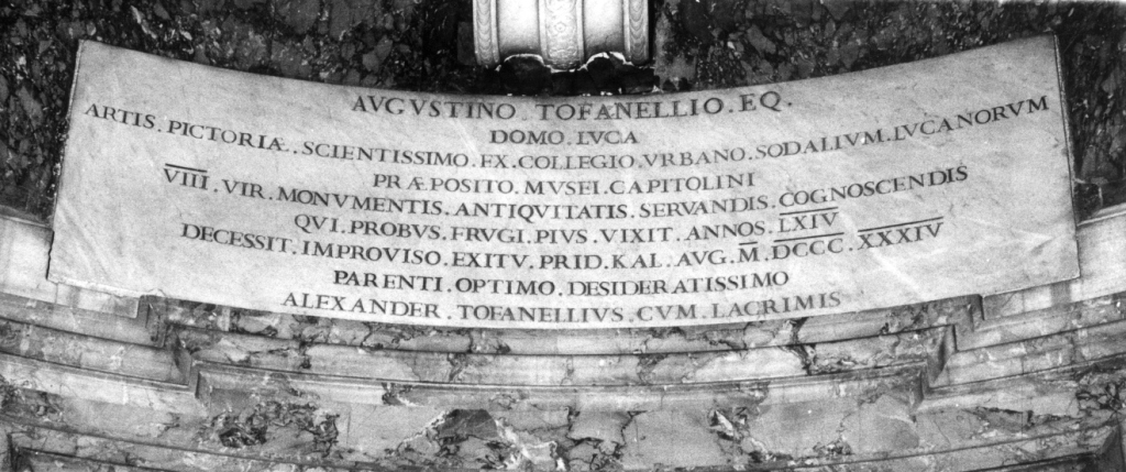 monumento funebre - ambito romano (sec. XIX)