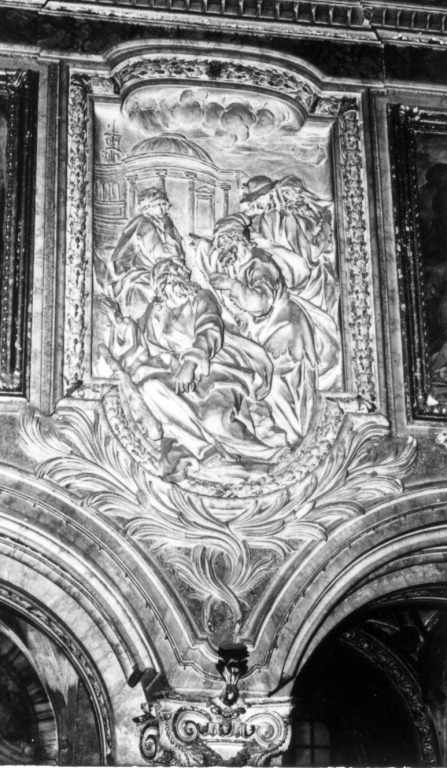 san Simone e san Giuda Taddeo (rilievo) di Bercari Salvatore (sec. XVIII)