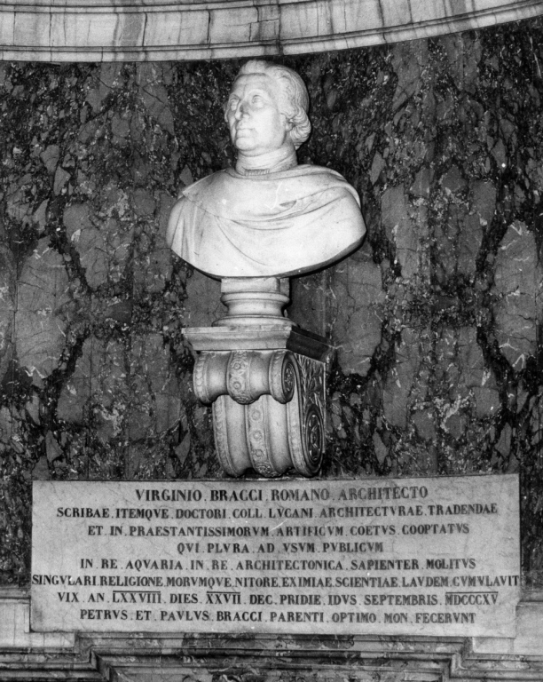 ritratto di Virginio Bracci (busto) di Tuccimei Raffaele (sec. XIX)