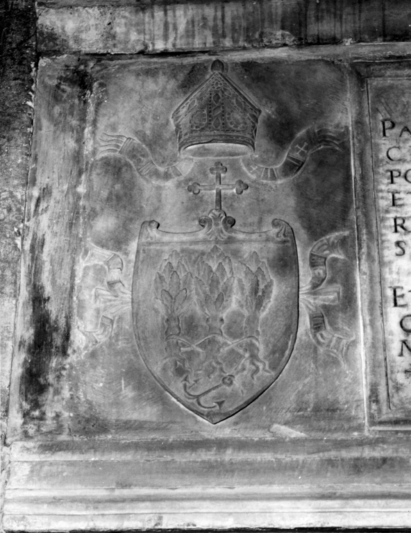 stemma del cardinale Paolo Capranica (rilievo) - ambito romano (sec. XV)