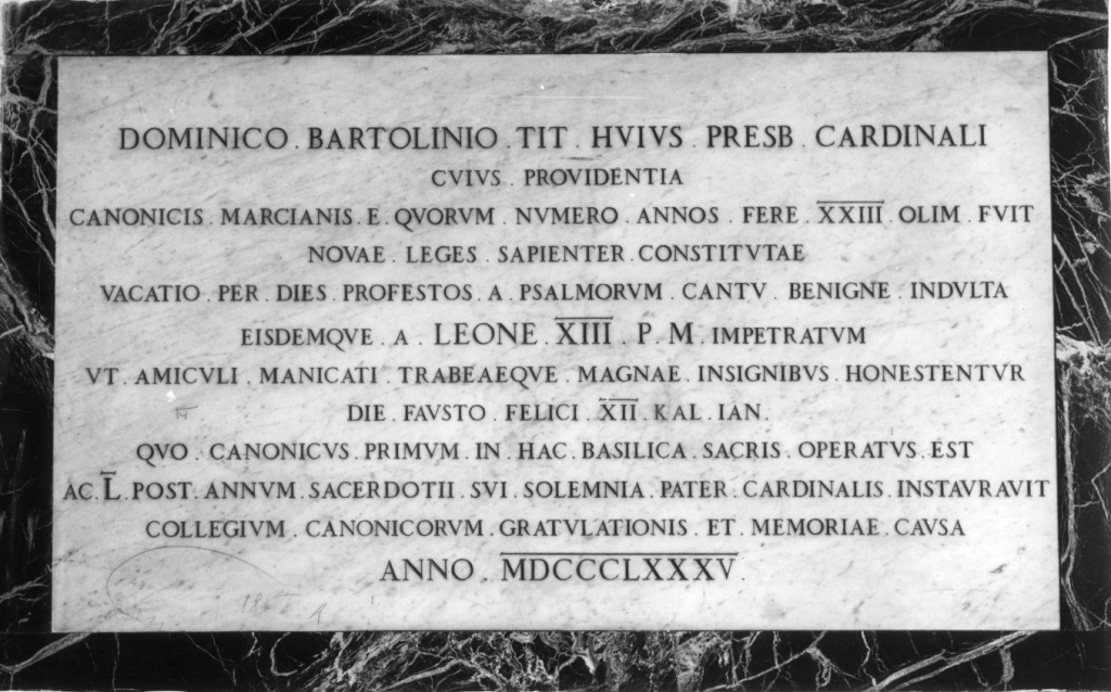 lapide commemorativa - ambito romano (sec. XIX)