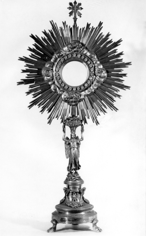 ostensorio - a raggiera - ambito romano (prima metà sec. XIX)