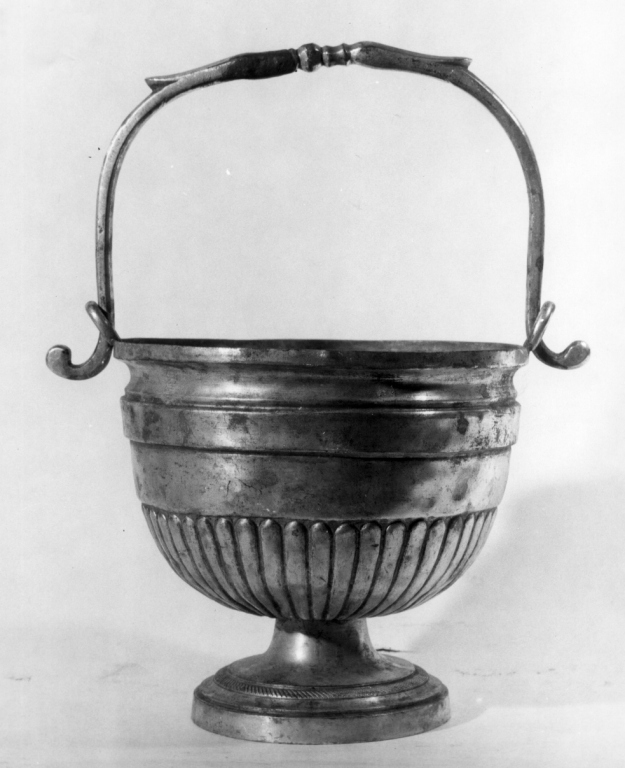 secchiello per l'acqua benedetta - ambito romano (prima metà sec. XIX)