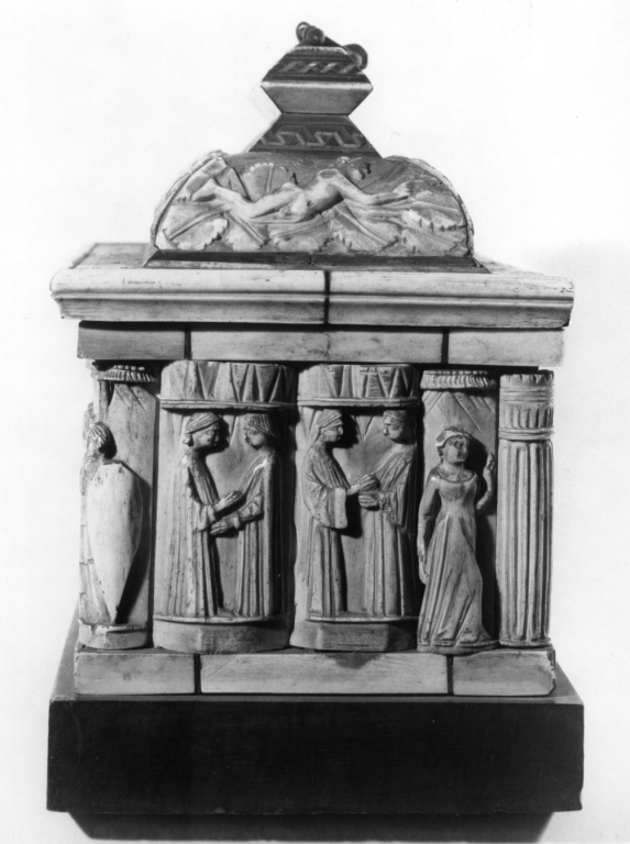reliquiario di Embriachi famiglia (bottega) (fine/inizio secc. XIV/ XV)