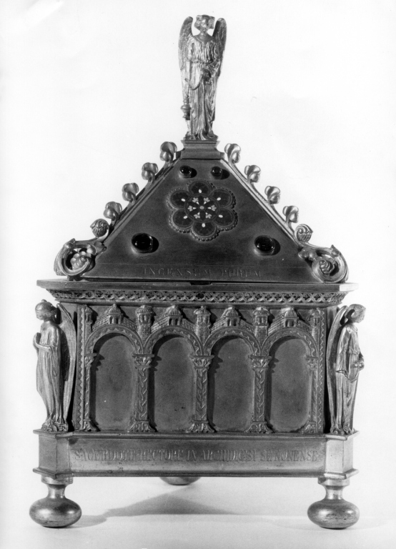 reliquiario - ambito Italia centrale (ultimo quarto sec. XIX)