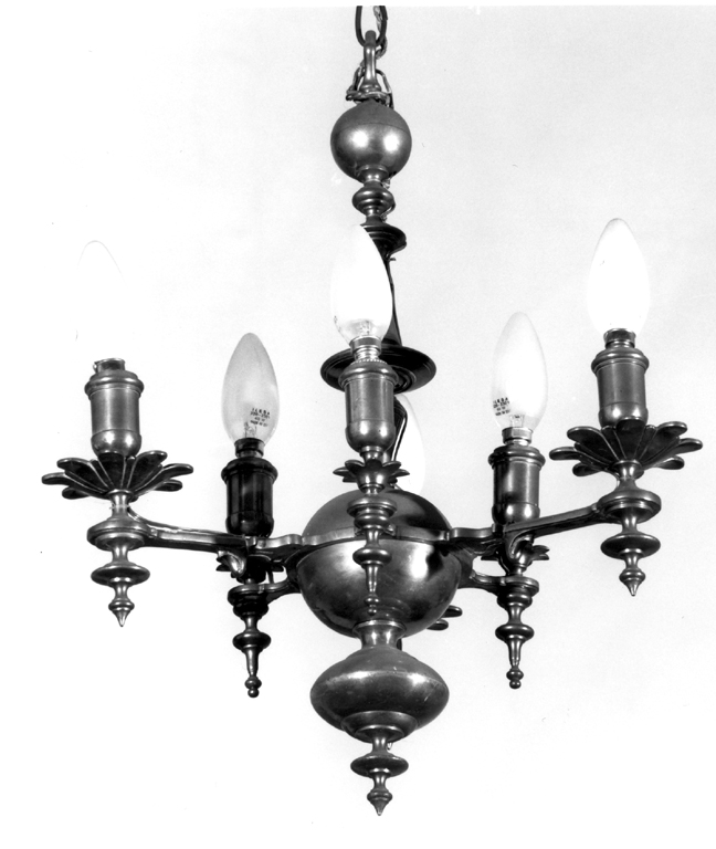 lampadario - a bracci - ambito olandese (secc. XIX/ XX)