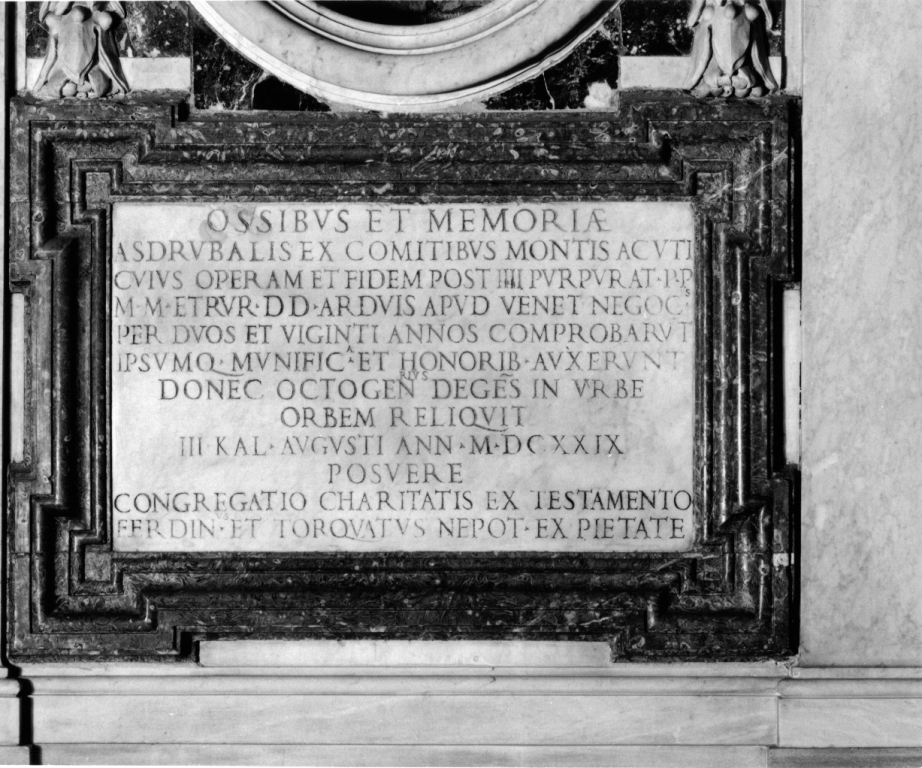 monumento funebre di Berrettini Pietro detto Pietro da Cortona (sec. XVII)