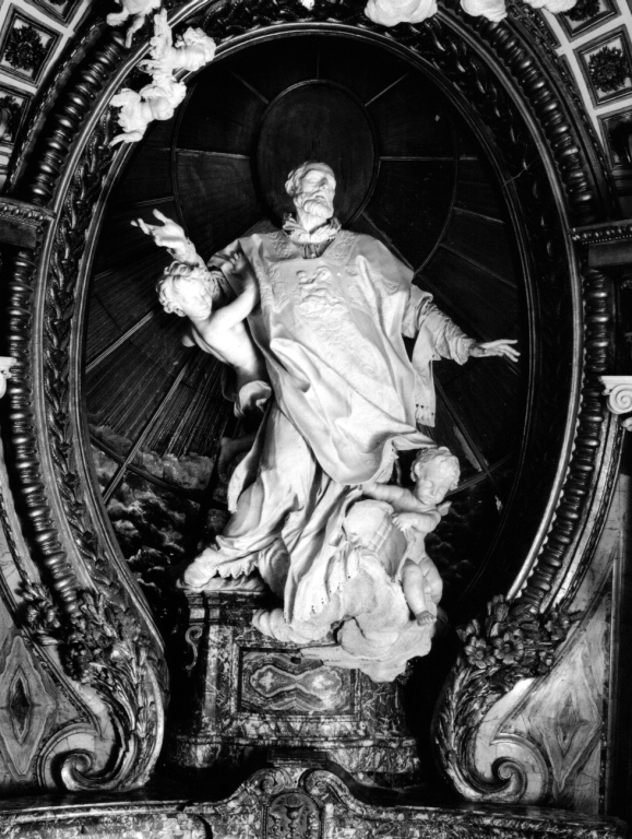 estasi San Filippo Neri (scultura) di Le Gros Pierre detto Pierre Le Gros il Giovane (sec. XVIII)
