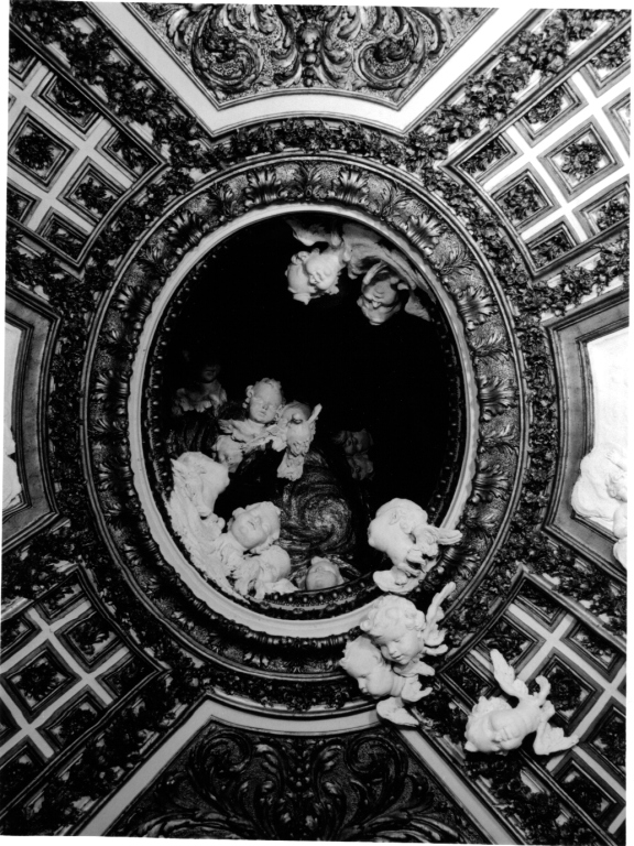 angeli e cherubini (decorazione plastico-architettonica) - ambito romano (sec. XVIII)