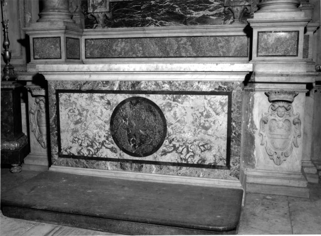 mensa d'altare - ambito romano (sec. XVII)