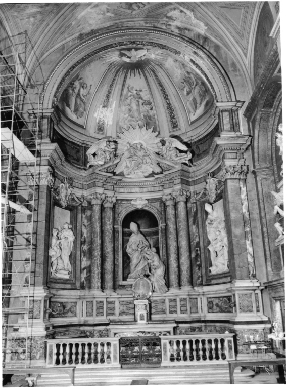 mostra architettonica d'altare di Baratta Giovanni Maria - ambito romano (sec. XVII)