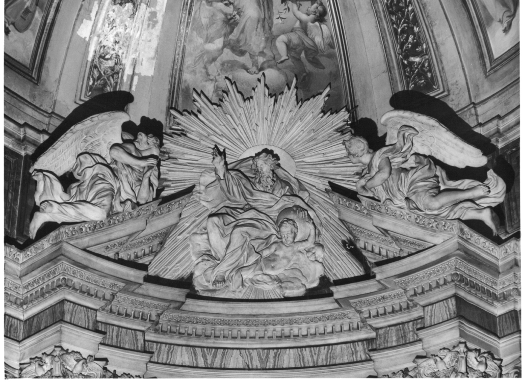 Dio Padre e angeli (gruppo scultoreo) di Ferrata Ercole (sec. XVII)