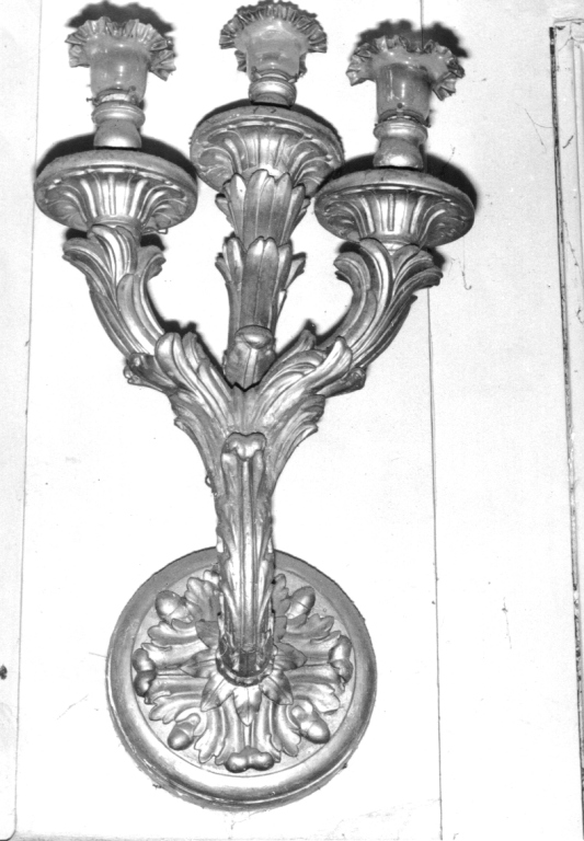 candeliere da parete - ambito romano (fine sec. XIX)