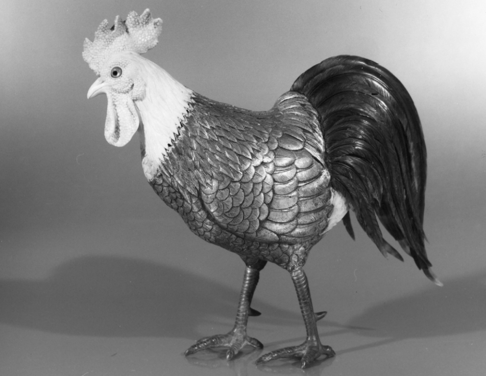 gallo (statuetta) - ambito francese (sec. XIX)